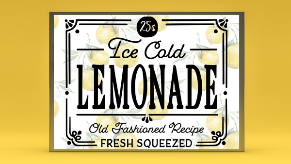 Ice Cold Lemonade Printable