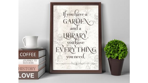 Garden and a Library printable