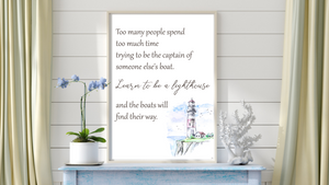 Learn to be a Lighthouse Nautical Printable