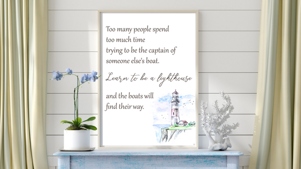 Learn to be a Lighthouse Nautical Printable