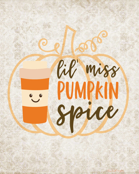 Lil Miss Pumpkin Spice printable