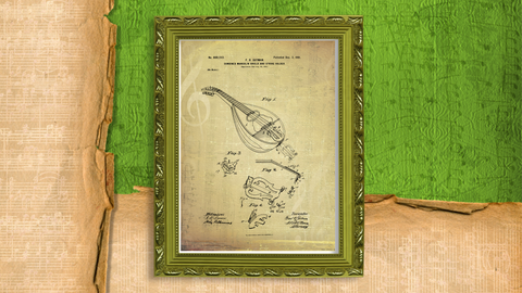 1901 Mandolin Patent Drawing