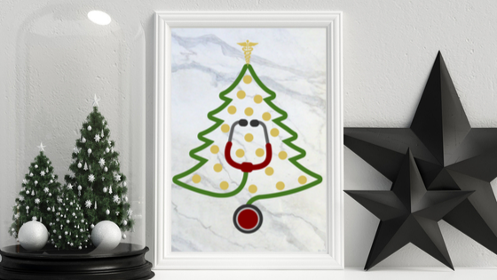 Medical Christmas Tree printable