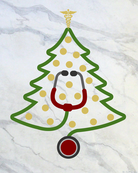 Medical Christmas Tree printable