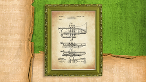 1901 Musical Instrument Patent Drawing