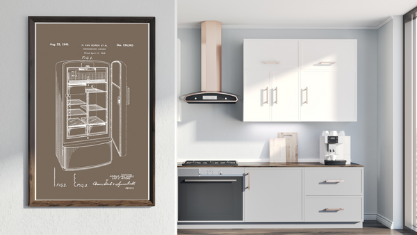 1949 Refrigerator Patent Drawing