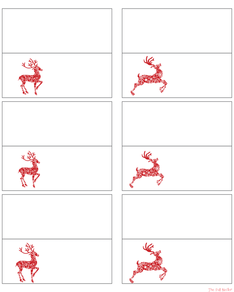 Reindeer Placecards