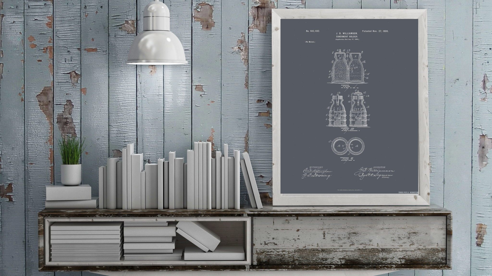 1900 Salt and Pepper Shakers Patent Drawing