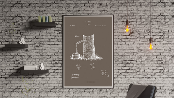 1865 Sap Spout Patent Drawing