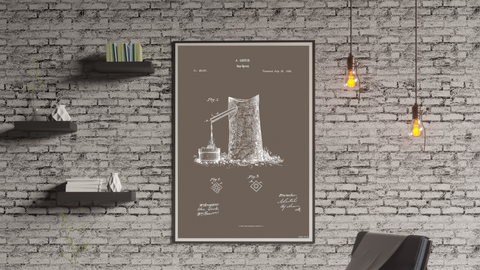 1865 Sap Spout Patent Drawing