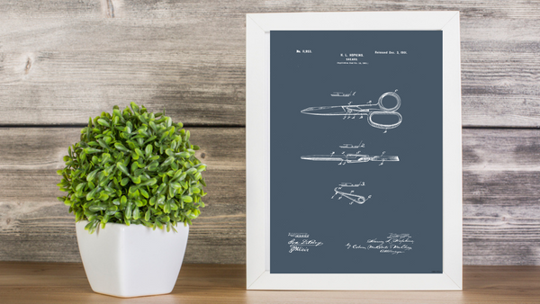 1901 Scissors Patent Drawing