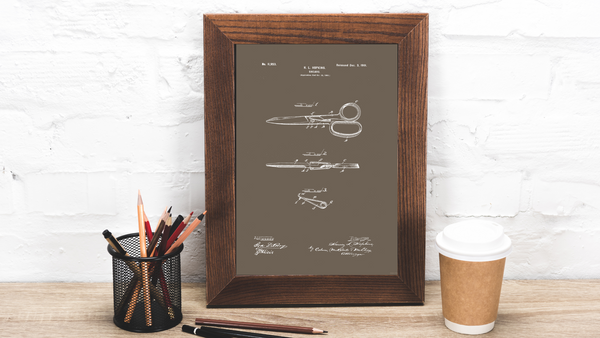 1901 Scissors Patent Drawing