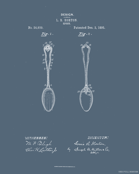 1895 Spoon Patent Drawing