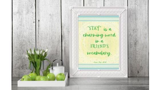Stay is a Charming Word printable