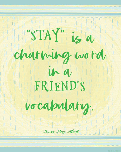 Stay is a Charming Word printable