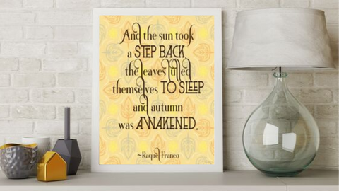 The Sun Took a Step Back printable