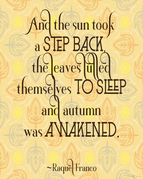 The Sun Took a Step Back printable