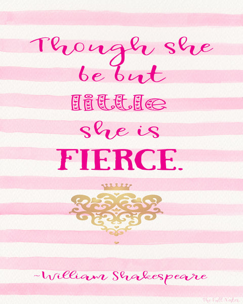Though She Be But Little printable