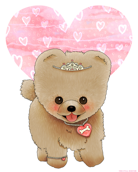 Tiara Puppy Nursery Printable