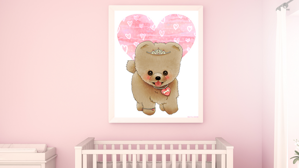 Tiara Puppy Nursery Printable