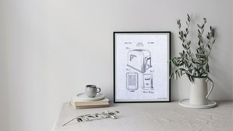 1941 Electric Toaster Patent Drawing