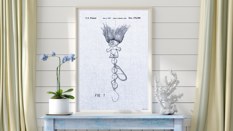 1997 Troll Fishing Lure Patent Drawing
