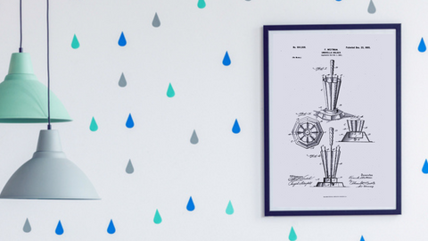 1900 Umbrella Stand Patent Drawing