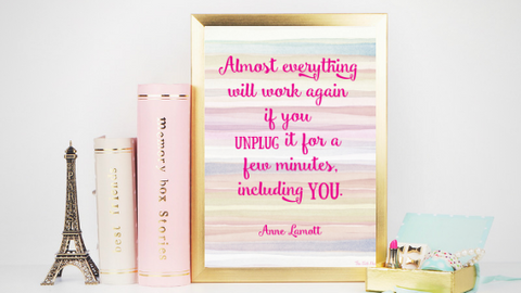 Unplug printable