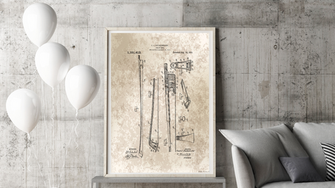 1915 Violin Bow Patent Drawing