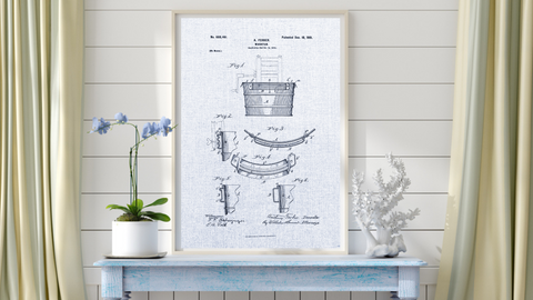 1901 Washtub Patent Drawing