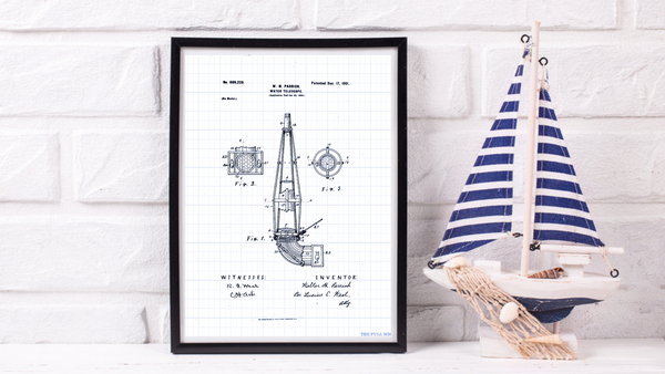 1901 Water Telescope Patent Drawing