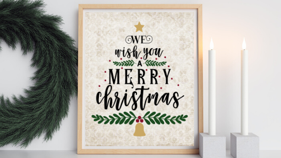 We Wish You a Merry Christmas printable