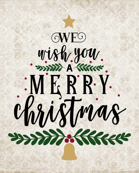 We Wish You a Merry Christmas printable