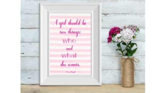 Two Things a Girl Should Be printable