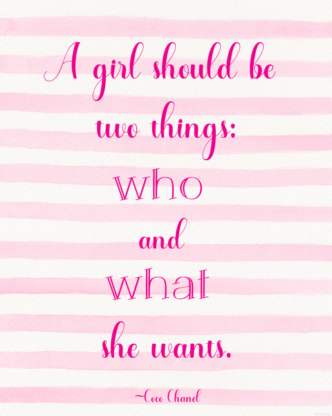 Two Things a Girl Should Be printable