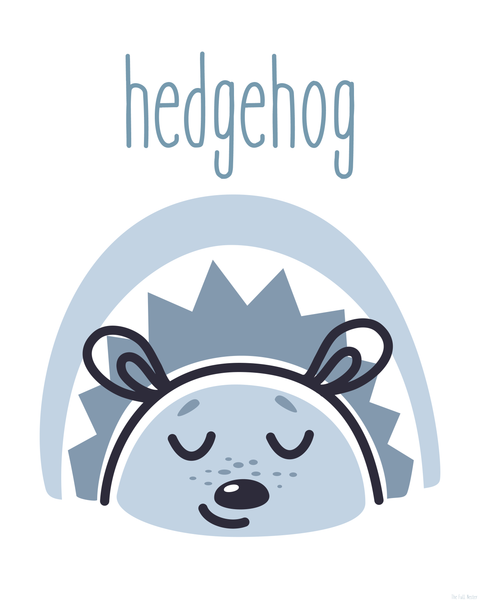 Woodland Hedgehog Nursery Printable