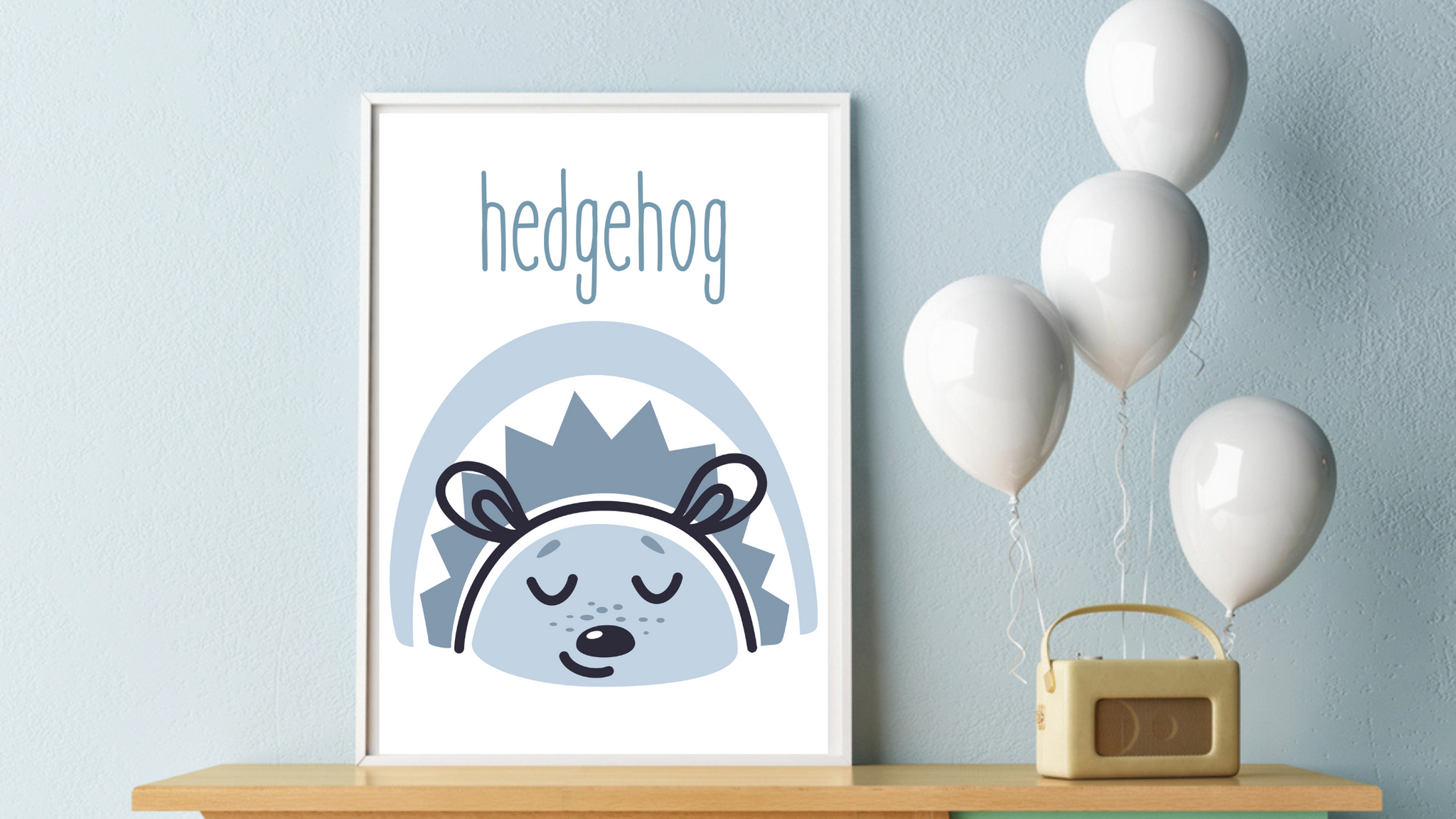 Woodland Hedgehog Nursery Printable