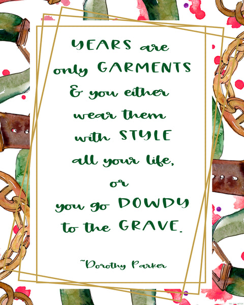 Years are Garments printable